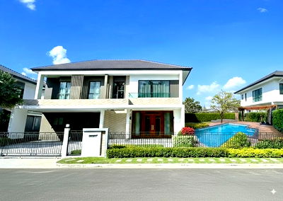 เช่าบ้านเดี่ยว ถนนสุขสวัสดิ์ : ลดราคา 40% บางนา ให้เช่าคฤหาสน์หรู 2 ชั้น 135ตร.วา. สวนหลวง สุวรรณภูมิ406 ตร.ม. หรูหรา พร้อมเฟอร์ฯ 4นอน 5น้ำ นิคมอุอัญธานี 900 ม.