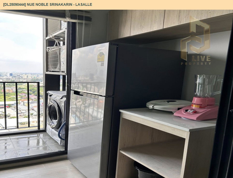picture DL25090444 Condo for rent, Nue Noble Srinakarin - Lasalle near MRT ศรีลาซาล, ready to move in, call urgently 0800343450 LineID @655ebbvc - 8/9