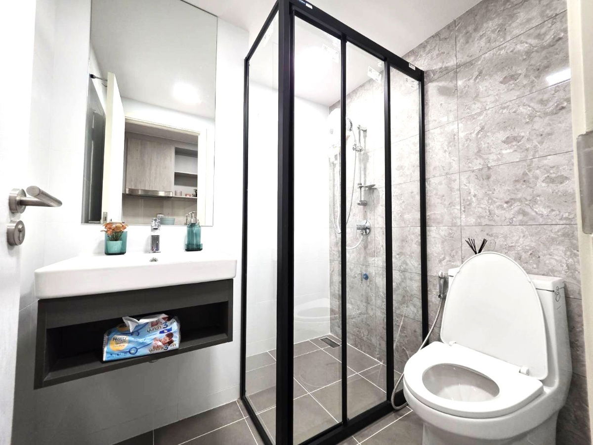 picture For rent Atmoz  Tropical Bangna  1 bedroom, 1 bathroom, 4th floor, Building E, 24 sq m, closed kitchen - 7/10
