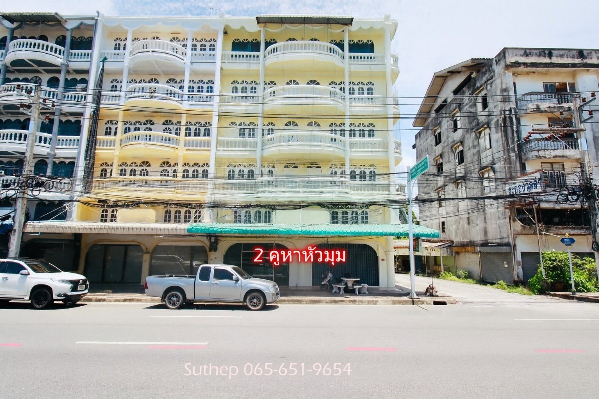 ขายอาคารพาณิชย์ 6 ชั้น 2 คูหา (หัวมุม+มีลิฟต์)  81 ตร.วา ติดถนนสุขุมวิทพร้อมที่จอดรถด้านหลัง ใกล้ตลาดสตาร์และเซ็นทรัล ระยอง