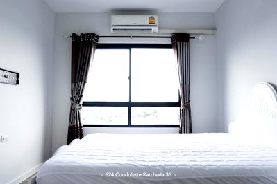 คอนโดให้เช่า : G 6521💛 คอนโดให้เช่า 624 คอนโดเลต รัชดา 36 🅻🅸🅽🅴❤️💜@condopremium💜❤️