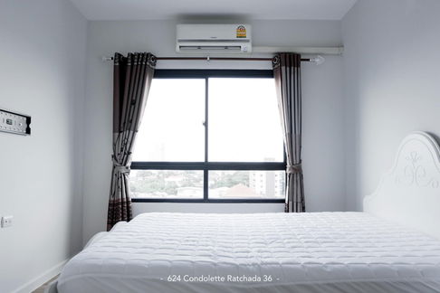 G 6521💛 คอนโดให้เช่า 624 คอนโดเลต รัชดา 36 ห้องสวย พร้อมเข้าอยู่