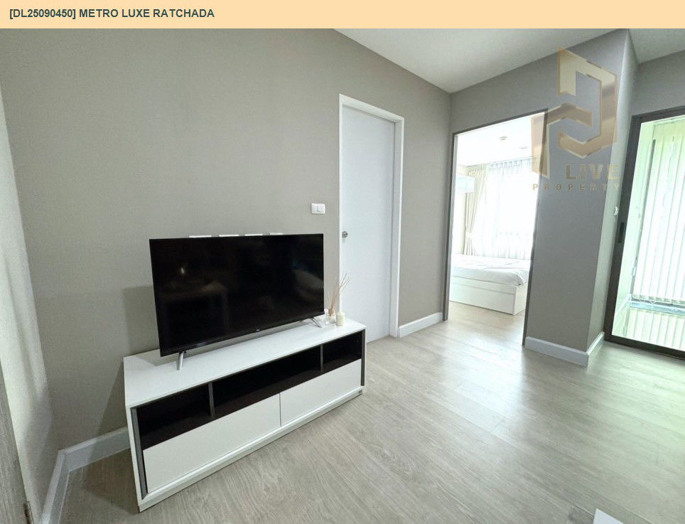 picture DL25090450 Condo for rent, Metro Luxe Ratchada near MRT ห้วยขวาง, ready to move in, call urgently 0800343450 LineID @655ebbvc - 5/8