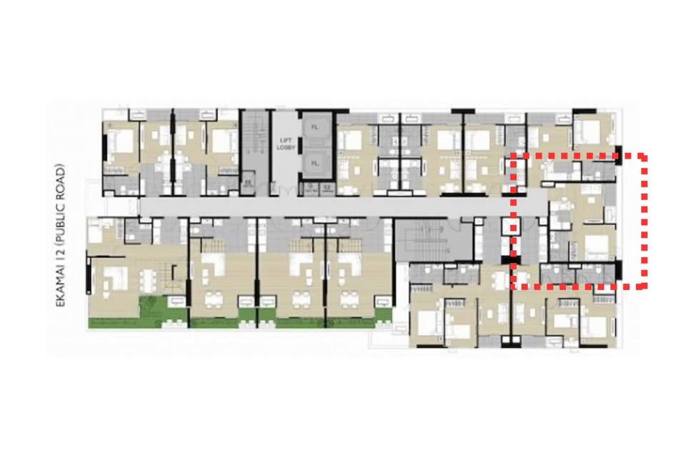 picture 1-BR Condo at M Thonglor 10 near BTS Thong Lor (ID 2312953) - 3/13