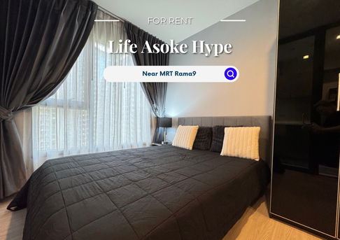 Life Asoke Hype | ราคา 18,000 บาท| ห้องสวย ห้องใหม่ เฟอร์นิเจอร์ครบ พร้อมเข้าอยู่