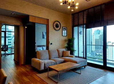 คอนโดให้เช่า : ST256 ให้เช่าคอนโด The Lofts Asoke – แต่งครบ วิวอโศก ชั้นสูง