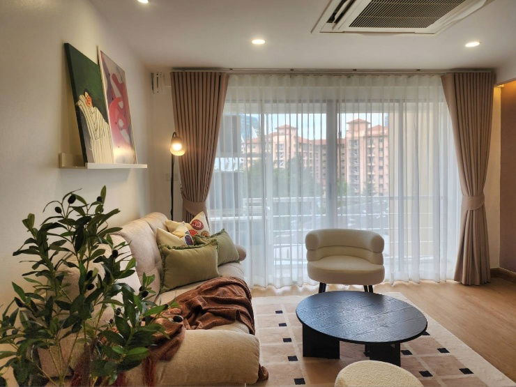 picture ✨ For Rent | Newly Renovated 2-Bedroom Pet-Friendly Condo In peacful Yenakart soi near Sathorn & Rama 4 | Minimal Scandinavian Style ✨ - 4/11