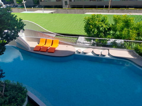 ให้เช่า  1 ห้องนอน ห้องใหม่ วิวสระ Kave Seed  Kaset