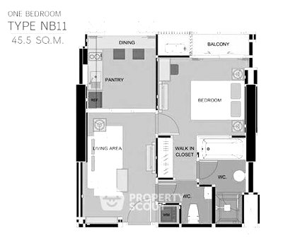 คอนโดให้เช่า : คอนโด 1-ห้องนอน ที่ ริธึ่ม สาทร ใกล้ BTS สะพานตากสิน (ID 59461)