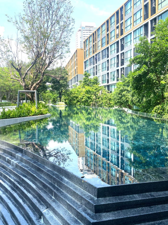 picture For rent Atmoz  Tropical Bangna  1 bedroom, 1 bathroom, 4th floor, Building E, 24 sq m, closed kitchen - 9/10