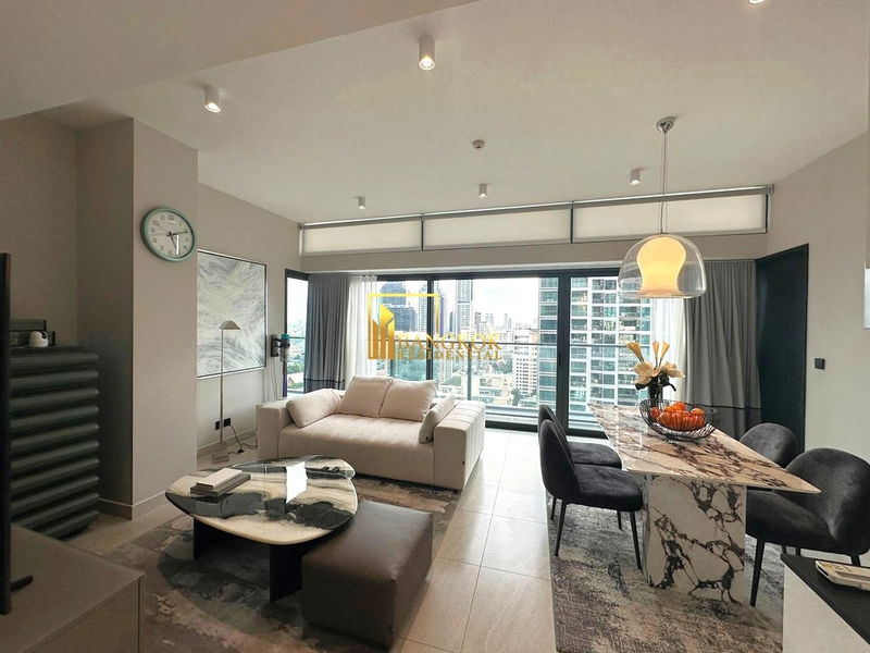 คอนโดให้เช่า : Tait 12 | Luxurious 2 Bedroom Condo For Rent in Sathorn Area - BR60584CD