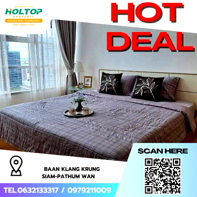 Condos for rent : #Z2445💥180968🔥Condo for rent: Baan Klang Krung Siam-Pathum Wan