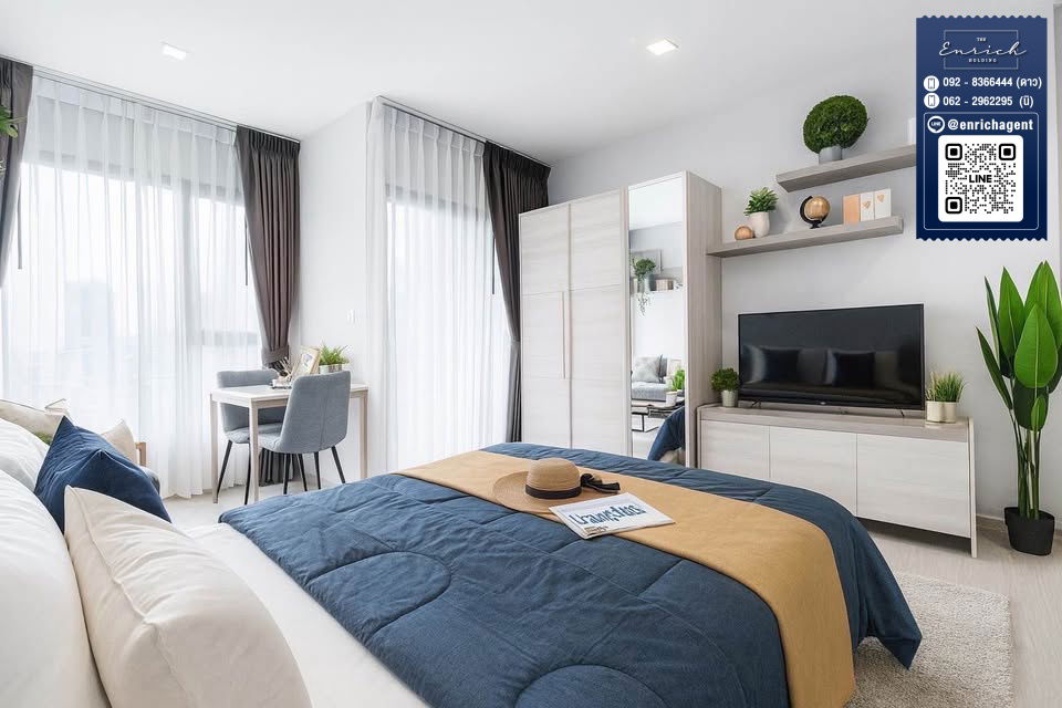 picture 💙For rent: Life Asoke Rama 9, fully furnished, ready to move in, near MRT Rama 9💙 Call 092-8366444 Dao // Line ID: @enrichagent - 1/6