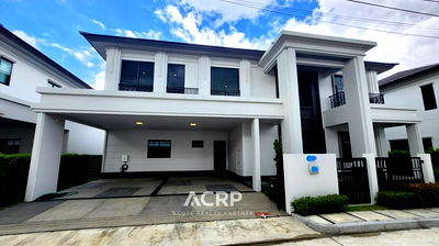 บ้านเดี่ยว แอร์พอร์ต ลิงค์  ลาดกระบัง : ขายบ้านหรู 2 ชั้น  เศรษฐสิริ บางนา–สุวรรณภูมิ ถนนกิ่งแก้ว ใกล้สนามบินสุวรรณภูมิ 
