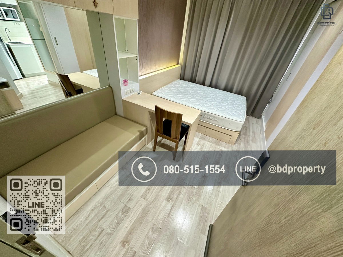 picture Bestdeal  FOR RENT Studio 22 sqm. Rental 13,000 THB /month CONDO “IDEO MOBI RAMA 9” Near Phraram Kao 9 MRT Station 80 meters. - 1/8