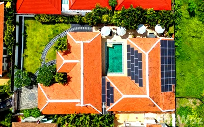 Houses for sale Cherngtalay Witthayakhom School : Private pool villa with solar in Vichara, Cherngtalay. 1910680