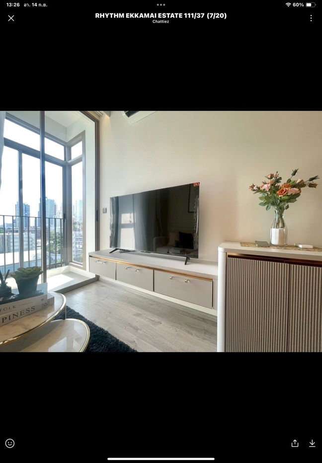 picture For Rent Condo Rhythm ekkamai estate fully furnished (S03-2125) - 5/11