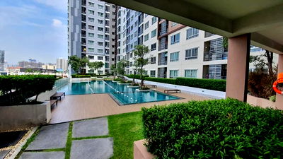 เช่าคอนโด ม.เทคโนโลยีราชมงคลกรุงเทพ : ให้เช่า Rent คอนโด เดอะทรัสต์เรสซิเด้นท์ รัชดา-พระราม 3 1 ห้องนอน ชั้น 24 พื้นที่ 31 ตรม. ห้องมุม ราคา 9,500 บาทต่อเดือน