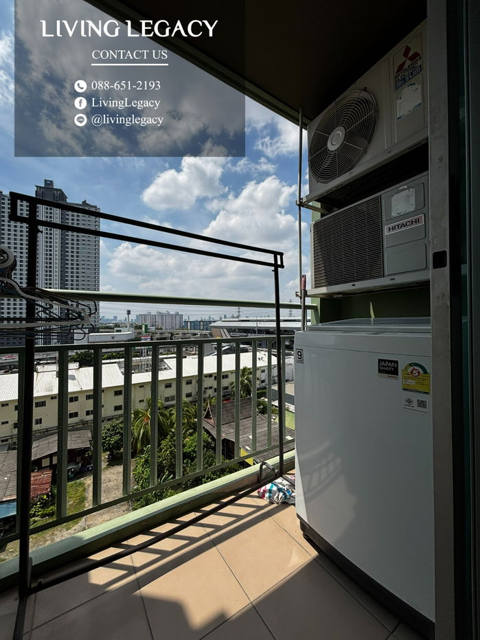picture SKDRKU Condo For Rent Lumpini Place Srinakarin - Huamark Station 32 Sq.M. Floor 8 Building A line id : @livinglegacy - 11/11