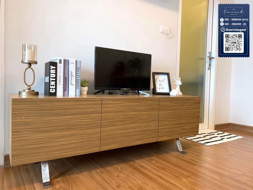 รูป 💙ให้เช่า i-biza Condo RCA แต่งครบ พร้อมเข้าอยู่ MRT พระราม9💙 โทร.  092-8366444 ดาว // Line id : @enrichagent - รูปที่ 2/7