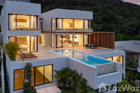 🌴 Luxury 5-Bedroom Villa with Panoramic Sea Views in Chawen 5569784