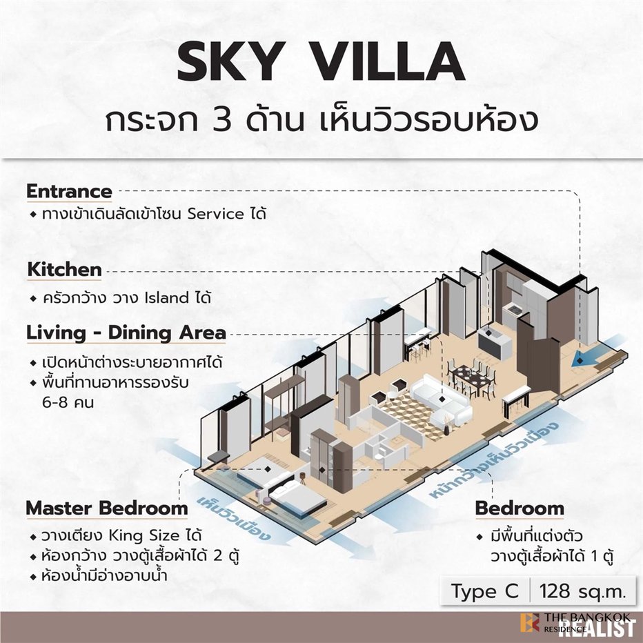 picture ROMM CONVENT near BTS Sala Daeng Luxury Condo in Central City Location - 3/6