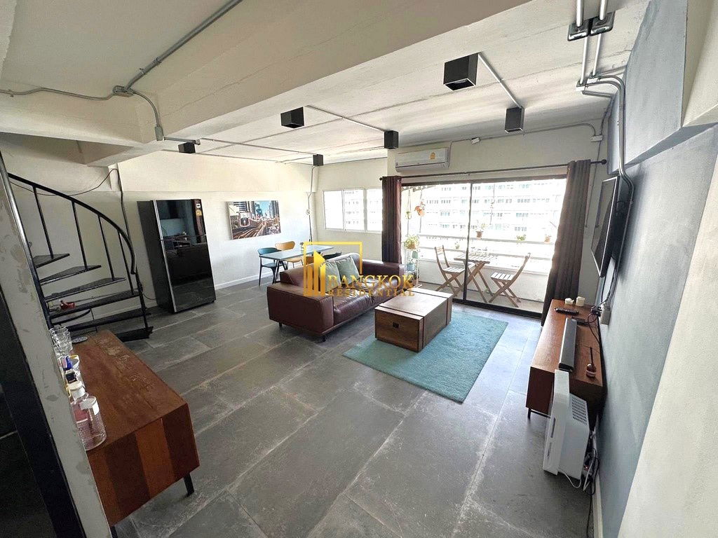 รูป Thonglor Tower | Loft Style 2 Bedroom Duplex Condo For Rent - BR60586CD - รูปที่ 1/11