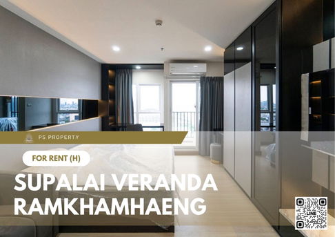 For rent 📍 Supalai Veranda Ramkhamhaeng 📍 Fully furnished and equipped, near The Nine Center Rama 9