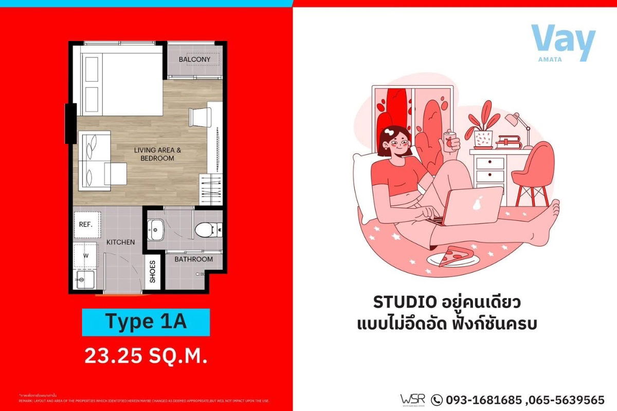 picture ✨Live or Invest! Vay Amata Chonburi, just 1 min to Amata City💎 📞061-6161426 /065-4496399  🟢LINE: @wsrcondo - 2/5
