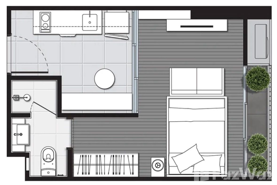 picture 1 bedroom condo for rent and sale at Noble Around Ari 5700840 - 15/16
