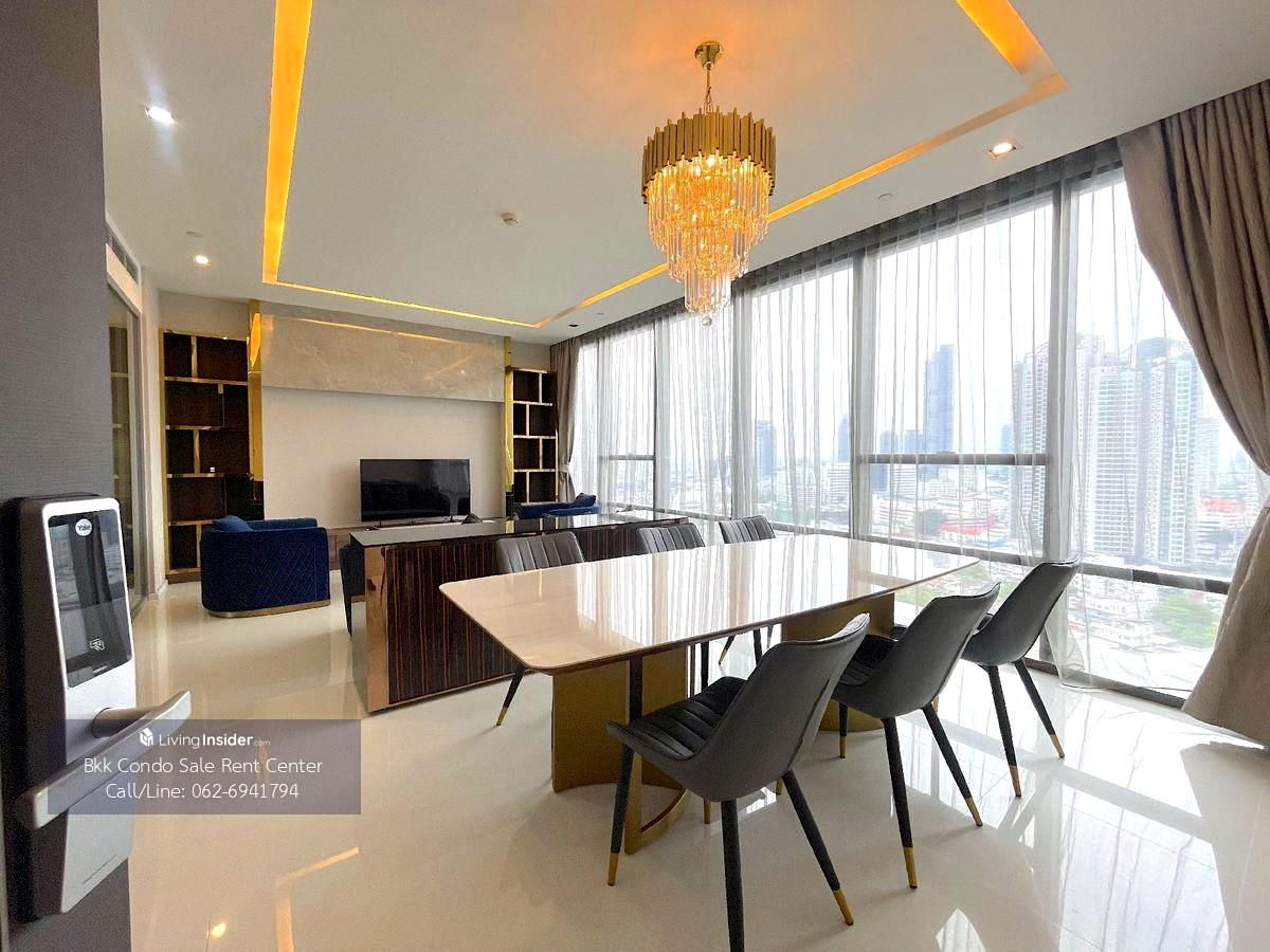 รูป ให้เช่าคอนโด The Bangkok Sathorn ขนาด 2 ห้องนอน 2 ห้องน้ำ พื้นที่ 120 ตรม ใกล้ BTS สุรศักดิ์ ค่าเช่า 85,000 ต่อเดือน โทร.0626941794 - รูปที่ 3/13