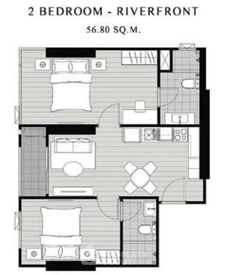 picture 2-BR Condo at Chapter One Shine Bangpo near MRT Bang Pho (ID 1019736) - 11/11