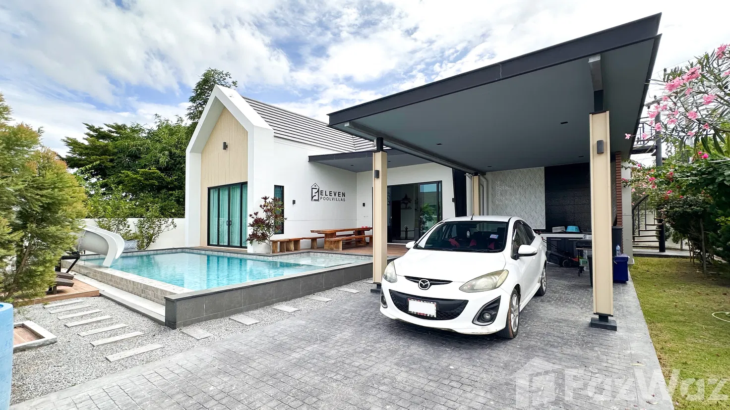 รูป วิลล่าให้เช่า 3 ห้องนอน ในโครงการ โคซี่ พูล วิลล่า หัวหิน 5577286 - รูปที่ 28/30