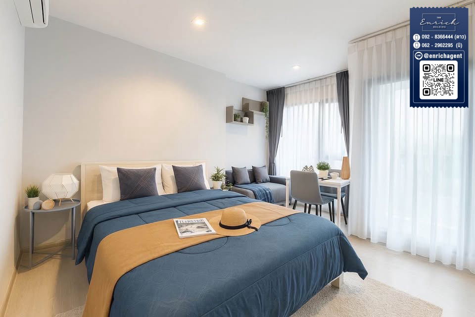 picture 💙For rent: Life Asoke Rama 9, fully furnished, ready to move in, near MRT Rama 9💙 Call 092-8366444 Dao // Line ID: @enrichagent - 5/6