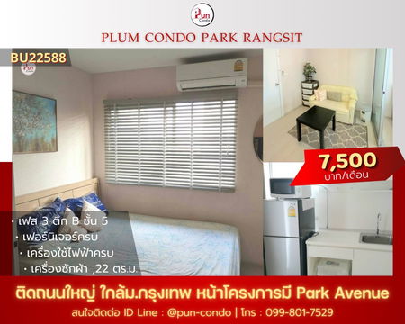 Plum condo Park Rangsit for rent 