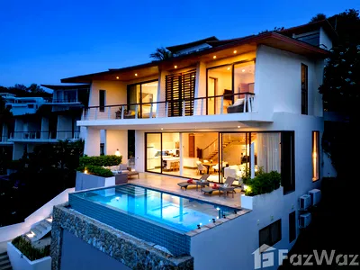 Houses for sale Ko Samui Surat Thani : Luxury 3-Storey Villa with Stunning Sea Views in Plai Laem 2015579