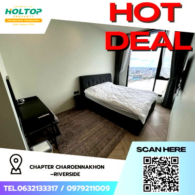 Condos for rent : #Z2427💥160968🔥 Condo for rent: Chapter Charoennakhon–Riverside