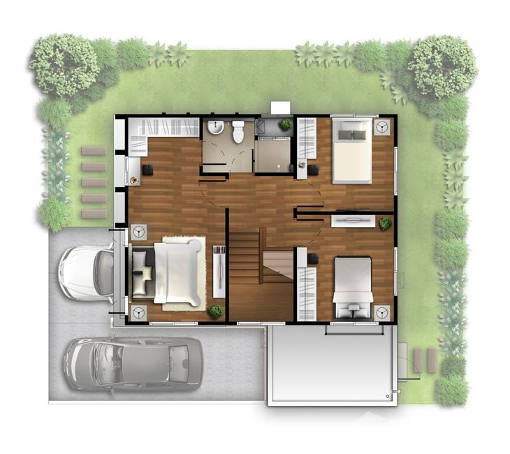 รูป บ้านเดี่ยวให้เช่า 3 ห้องนอน ในโครงการ ฮาบิเทีย เกาะ แก้ว 1362060 - รูปที่ 38/41