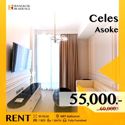 Condos for rent :  Celes Asoke ✨ Premium unit at a great value 💰 Near MRT Sukhumvit 