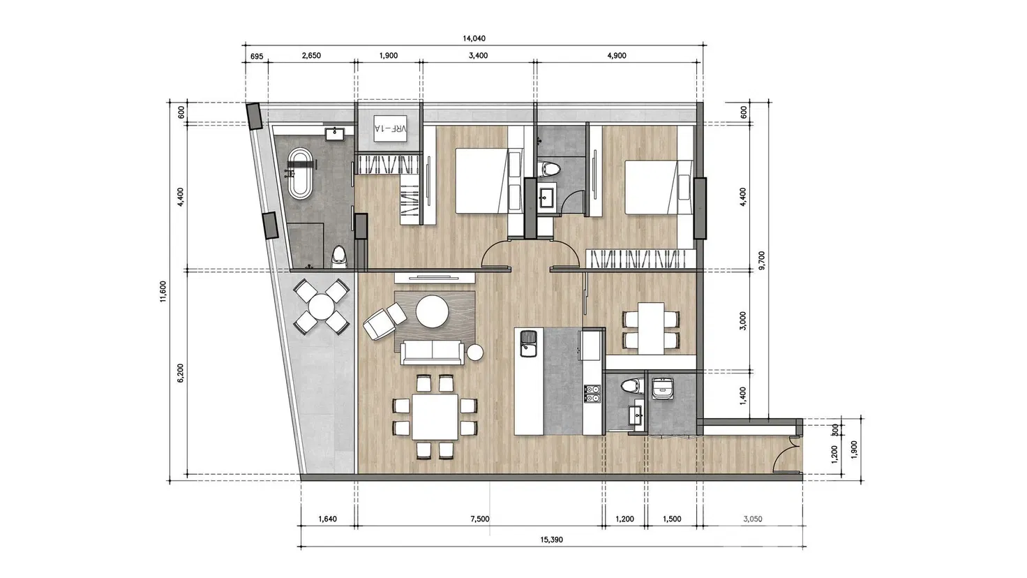 picture 3 Bedroom Condo for sale at La Citta Delre Thonglor 16  1084848 - 8/8
