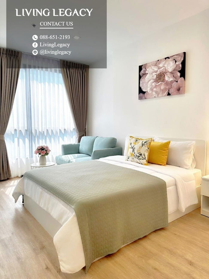 รูป LUW7LUNH ให้เช่าคอนโด The Rich Rama 9 - Srinakarin 26 ตร.ม. ชั้น 12 ตึก A line id : @livinglegacy - รูปที่ 2/14