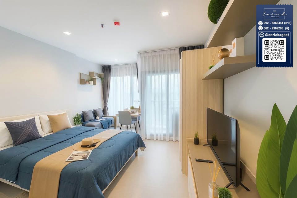 picture 💙For rent: Life Asoke Rama 9, fully furnished, ready to move in, near MRT Rama 9💙 Call 092-8366444 Dao // Line ID: @enrichagent - 4/6