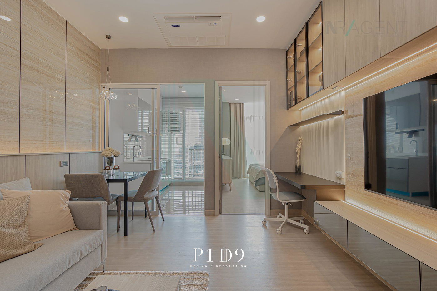 picture For Rent Condo SUPALAI PREMIER SI PHRAYA - SAMYAN Building 1, Floor 17,1 bed room, Room size 45.00 sqm - 7/8