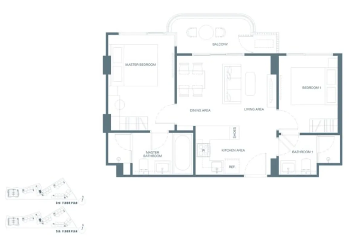 picture GOOD DEAL FOREIGNER FREEHOLD POOL View 2 Bedrooms 5723910 - 9/9