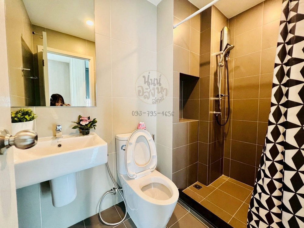 รูป Call : 095-456-4655 คอนโด เอลลิโอ สาทร-วุฒากาศ ใกล้ BTS วุฒากาศ ห้องสตูดิโอ 25 ตารางเมตร 1 ห้องครัว ชั้น41 ตึกA ตกแต่งครบ - รูปที่ 7/13