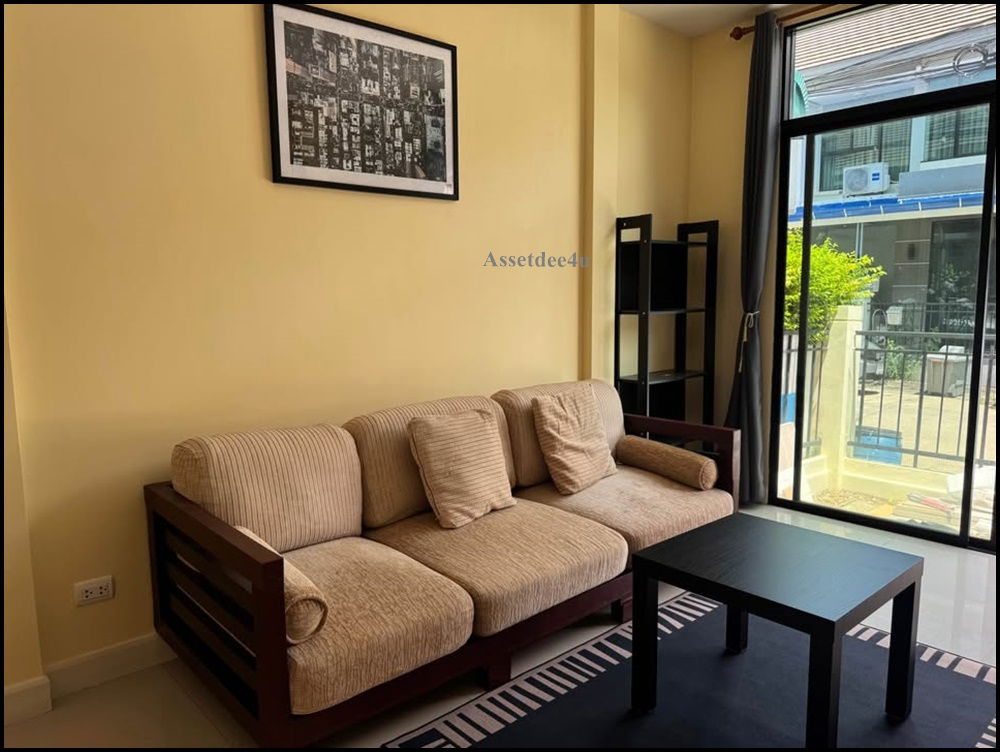 รูป บ้านเช่าบางบัวทอง AT623 ให้เช่าทาวน์โฮม 2 ชั้น เดอะวิลล่า บางบัวทอง มีเฟอร์นิเจอร์และเครื่องใช้ไฟฟ้า ติดถนนใหญ่กาญจนาภิเษก ใกล้รถไฟฟ้า  - รูปที่ 2/11