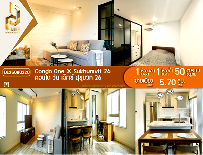 Condos for sale Rama 3 Road : DL25080220 Condo for sale, Condo One X Sukhumvit 26 near -, ready to move in, call urgently 0653619502 LineID @897iyzll