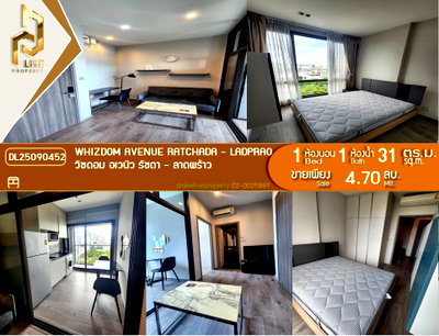 Condos for sale : DL25090452 Condominium for sale, Whizdom Avenue Ratchada - Ladprao, ready to move in. Call 0638692663 LineID@655ebbvc