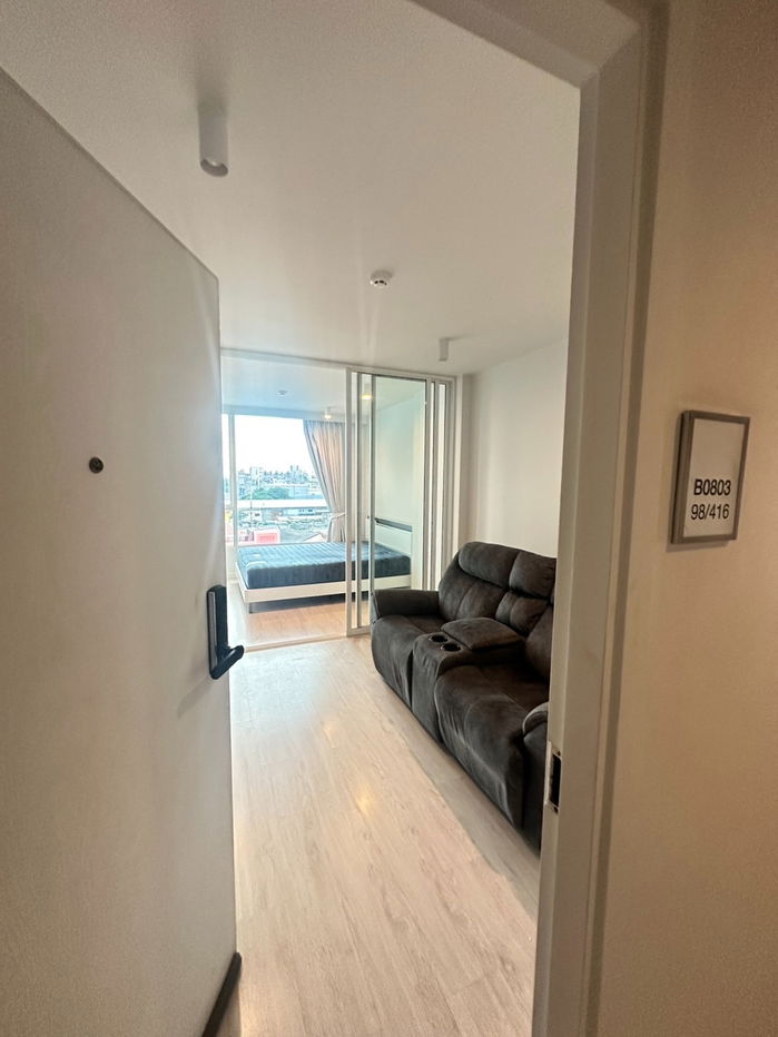 picture For rent !! U Kaset - Nawamin  | 10K. per month |  1Bed 1Bath  30 sq.m.  8th Floor  "B" Building - 6/16