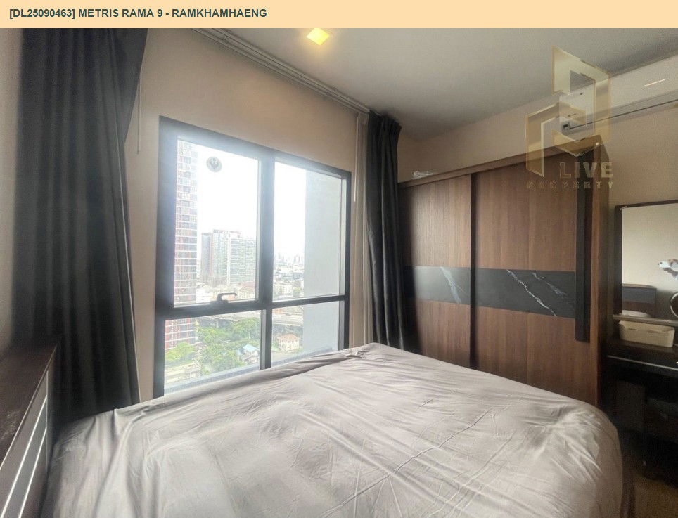 รูป DL25090463 ให้เช่าคอนโด เมทริส พระราม 9 - รามคำแหง (Metris Rama 9 - Ramkhamhaeng) ใกล้ ARL รามคำแหง พร้อมเข้าอยู่ โทรด่วน 0638692663 LineID @897iyzll - รูปที่ 8/8